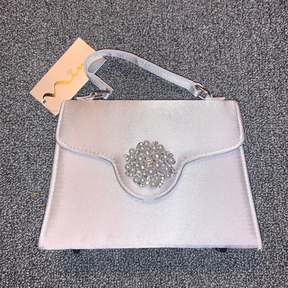 Nina Imitation Pearl Ornament Lady Bag - Picture 3 of 9